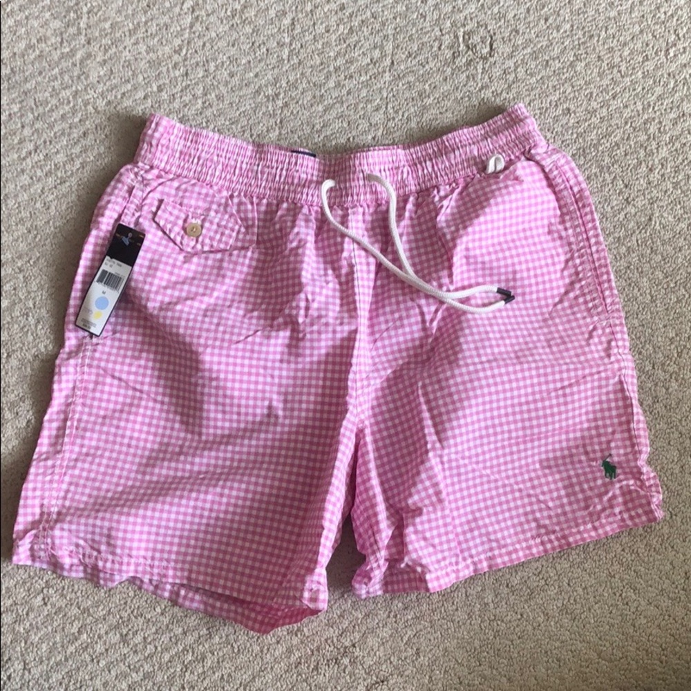 Brand new Ralph Lauren Men’s bathing suit pink NWT